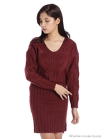 ニットTOPS&ワンピース/レッド