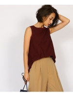 ノースリーブサマーカットソー/ボルドー(064)