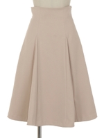 ハイウエストリボンフレアースカート/カーキ