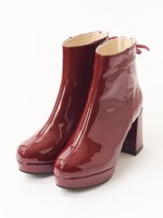 パールリボンブーツ/レッド
