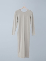 パッド付裏毛ワンピース【nano・LIBRARY】/サンドベージュ