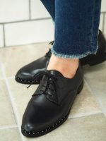 ビット付きマニッシュシューズ/ブラック