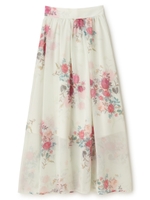 ピオニーブーケスカート/オフホワイト