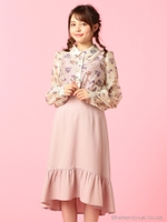 フィッシュテールスカート/ピンク