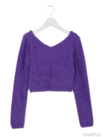 フェザーニット/ラベンダー