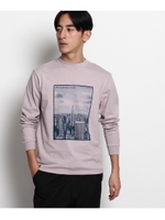 フォトプリントコットンTシャツ/ライトパープル(081)