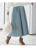 フレアロングスカート/ライトグリーン(021)