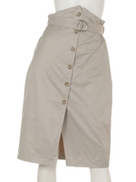 フロントスリットチノタイトSK/ブラック