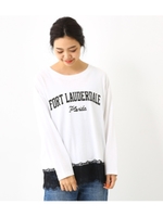 ヘム レース ビッグ ロンティー/WHT