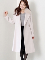 ベルトツキラップコート/ベージュ