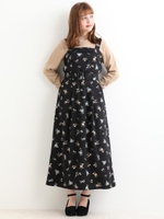 ベルト付キャミマキシワンピース/柄A