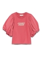 ボリューム袖Tシャツ/PNK