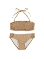 マクラメバンドゥビキニ/水着/ベージュ