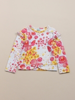 モザイクフラワープリントトレーナー/レッド