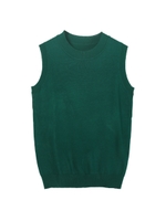 ライトリブノースリーブニット/グリーン