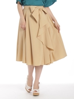 ラッフルミモレスカート/ベージュ