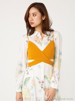 ラップキャミソールビスチェ/D/YEL