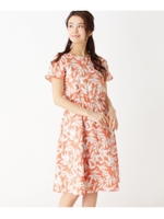 リーフスラブワンピース/ダークオレンジ(168)