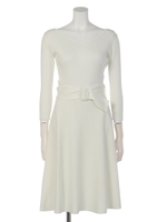 リブニットフレアーOP/アイボリー