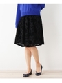 レースフロッキースカート/ブラック(119)
