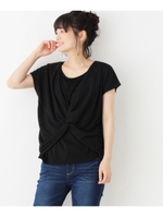 レイヤード風プルオーバー/ブラック(019)