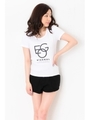 重ねロゴEGTシャツ/WHITE