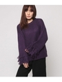 袖ループニットPL/パープル(022)