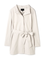 スタンドジャージ−コート/ベージュ(040)