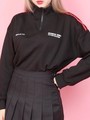 WC/2ラインハーフZIPスウェット