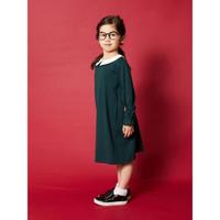 【20%OFF】ポンチ白衿ワンピース