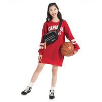 【30%OFF】カレッジロゴ裏毛ワンピース