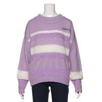 【34%OFF】パネルフェザーニットセーター