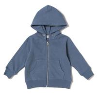 【40%OFF】星形ひじパッチつき裏毛ジップパーカー