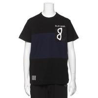 【50%OFF】メガネアップリケつきだまし絵切り替えTシャツ