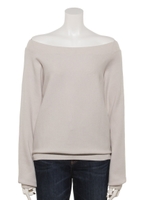 2WAYオフショルニット/ライトグレー