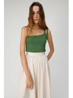 ASYMMETRY SHOULDER ニットタンク/L/GRN1