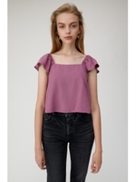 BACK OPEN FRILL トップス/PUR