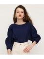 BALLOON SLEEVE HG TOPS/NVY