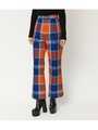 BIG CHECK KERSEY SLACKS PT/M/NVY7