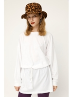 BITTE WAIST TIE L／S T／SH/WHT