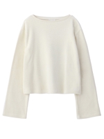 BOATNECK TOP/ホワイト