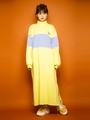 BRAVE DINOSAUR SWEAT OP/YELLOW×LIGHT BLUE