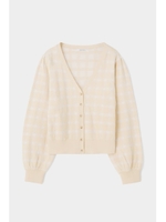 BUTTON UP CHECK カーディガン/L/YEL1