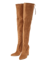 BレースUPニーハイブーツ/BEIGE