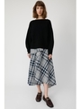 CHECK FLUTTER スカート/柄NVY5