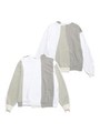 CLU MIX MEDIA PANELED PULLOVER WL20PS5062/ライトグレー