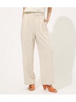 COTTON LINEN WIDE PANTS/柄BEG5