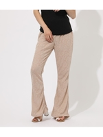 CUT LACE FLARE PANTS/L/BEG1
