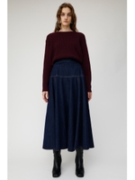 DENIM YOKE FLARE スカート/D/BLU3