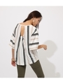 ESPANDY BACK TWIST TOPS/柄WHT5